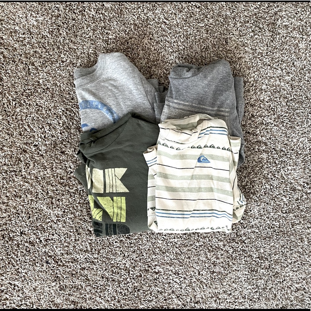 Lot of 4T long-sleeve Quiksilver shirts